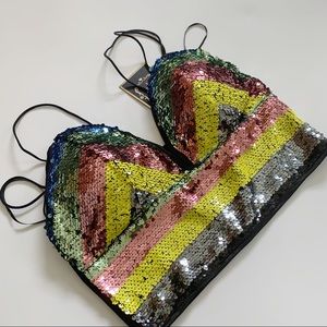 Colorful Sequined Top!